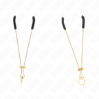KINK – Dünne Nippelklammern gold 7 cm