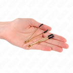 KINK – Dünne Nippelklammern gold 7 cm