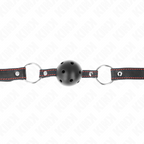 KINK – Hohlharter schwarzer Ballknebel Modell 2 65 x 2,5 cm