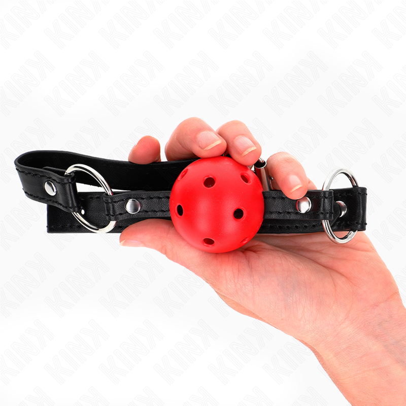 KINK – Hohlharter roter Ball 4,5 cm Gag Modell 1 63,5 x 2 cm