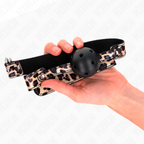 KINK – Leopard atmungsaktiver Ball 4,5 cm Gag 65 x 2,5 cm