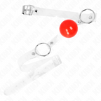 KINK – Roter transparenter PVC Ball 4 cm Knebel verstellbar