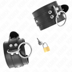 KINK - O-RING VERRIEGELTE HANDGELENKFESSELN SCHWARZ VERSTELLBAR 20-28 CM X 5,5 CM
