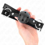 KINK – Hohlharter schwarzer Ball 4,5 cm Gag Modell 1 63,5 x 2 cm