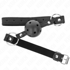 KINK – Hohlharter schwarzer Ball 4,5 cm Gag Modell 1 63,5 x 2 cm