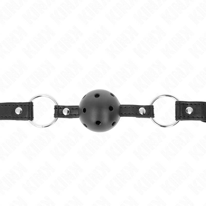 KINK – Hohlharter schwarzer Ball 4,5 cm Gag Modell 1 63,5 x 2 cm