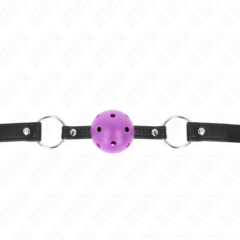 KINK – Hohlharter lila Kugel 4,5 cm Knebel 63,5 x 2 cm