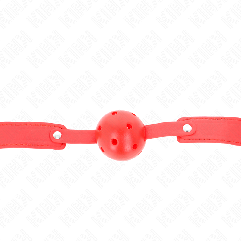 KINK – Roter atmungsaktiver Ball 4,5 cm Knebel 65 x 2,5 cm