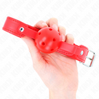 KINK – Roter atmungsaktiver Ball 4,5 cm Knebel 65 x 2,5 cm