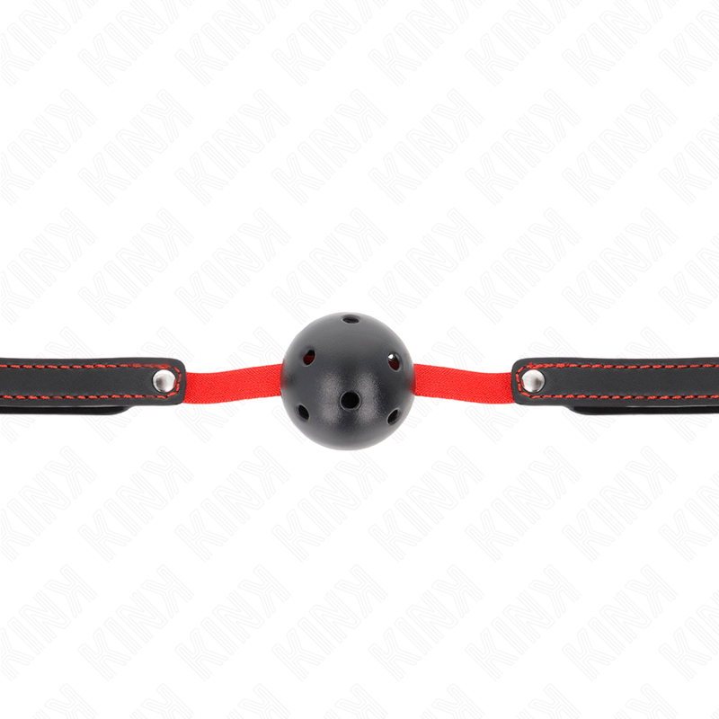 KINK – Hohlharter Mund 4,5 cm Knebel mit elastischem Gürtel 56 x 1,5 cm