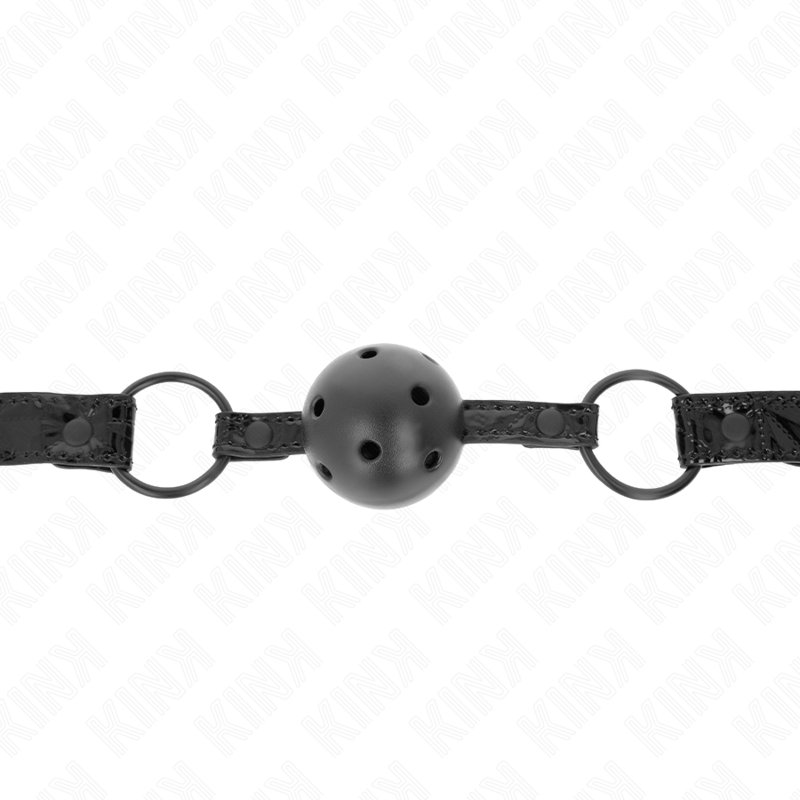 KINK – Rautenmuster Ball 4,5 cm Gag Modell 3 64,5 cm verstellbar 42–60 cm