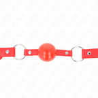 KINK – TPE Ball 4 cm Knebel mit rotem Schloss 60 x 2 cm