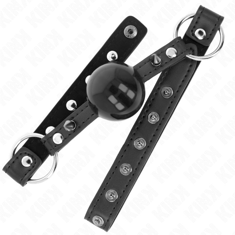 KINK – Ball 4 cm Knebel mit Spitzenniet und Schnappverschluss 65 x 2 cm