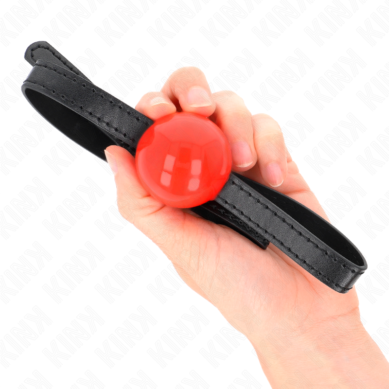 KINK – Roter einzelner fester Ball 4 cm Gag 65 x 1,5 cm