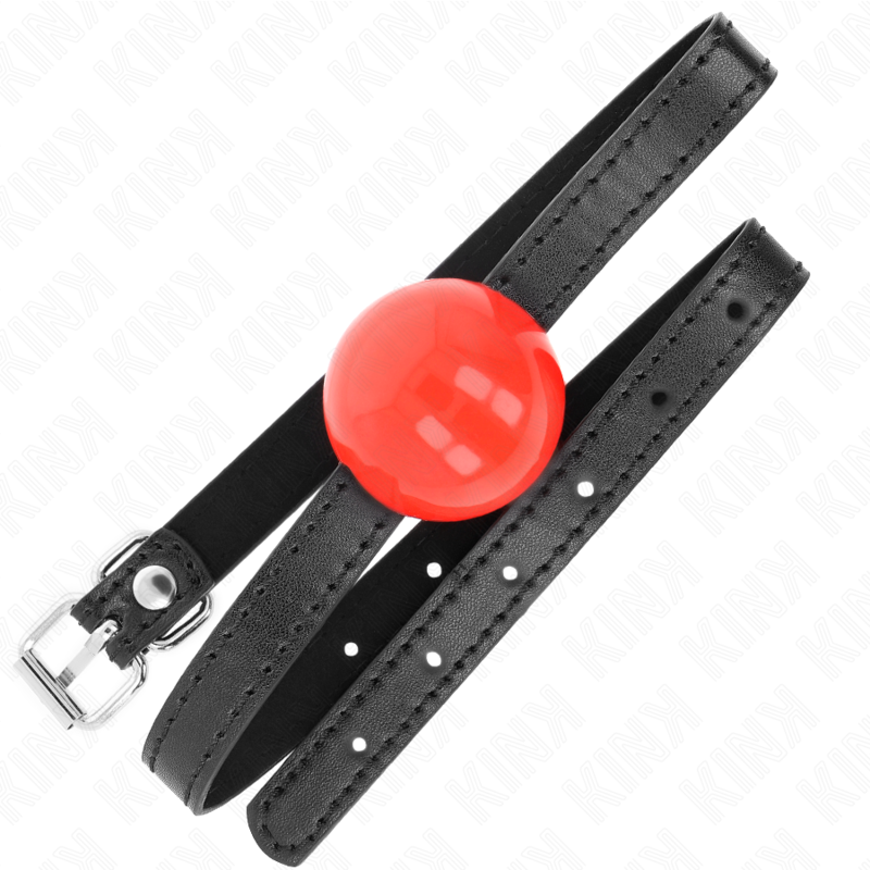 KINK – Roter einzelner fester Ball 4 cm Gag 65 x 1,5 cm