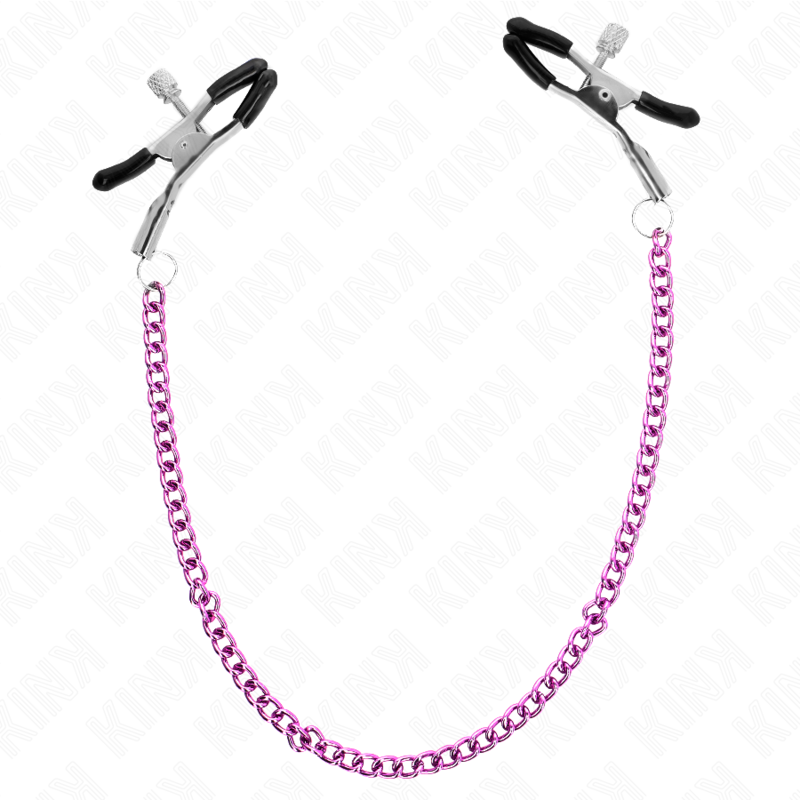 KINK – Ketten-Nippelklammern lila 30 cm