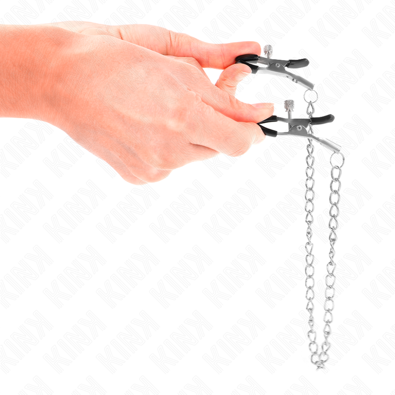 KINK – Dünne Ketten-Nippelklammern 30 cm