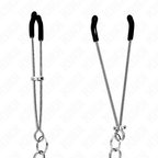 KINK – Dünne Nippelklammern mit dicker Kette 30 cm