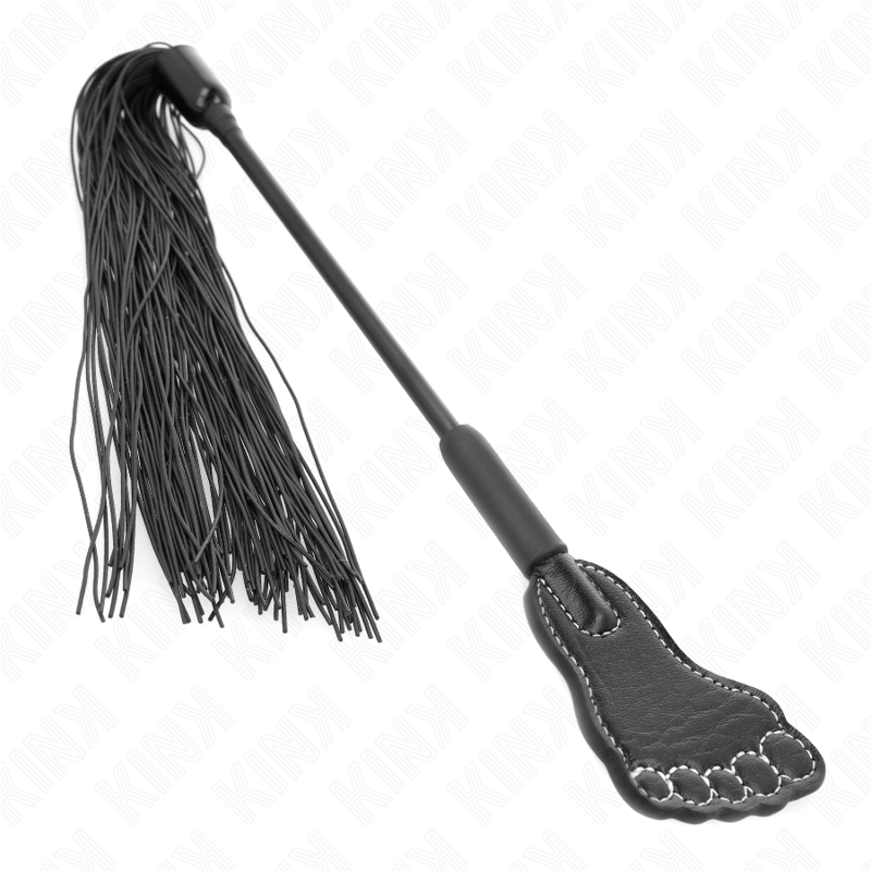 KINK – Fußförmiges Paddel mit Quastenpeitsche 31 cm