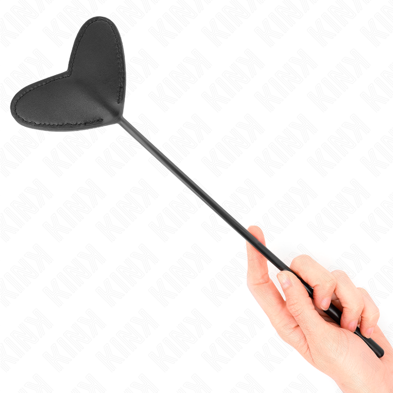 KINK – Schwarzes herzförmiges Paddel 33 x 10 cm