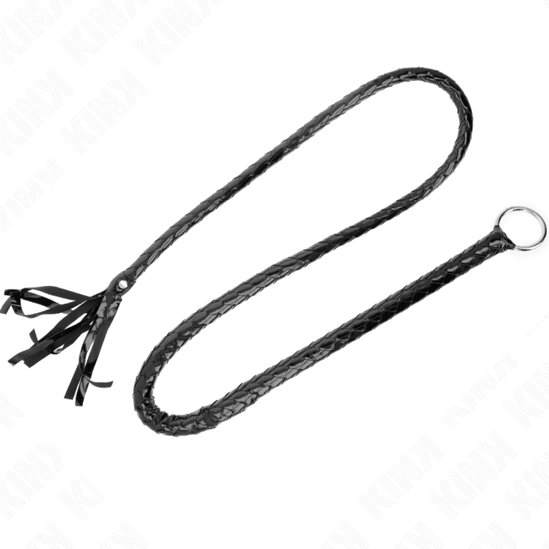 KINK – Lange glänzende PVC-Peitsche 138 cm