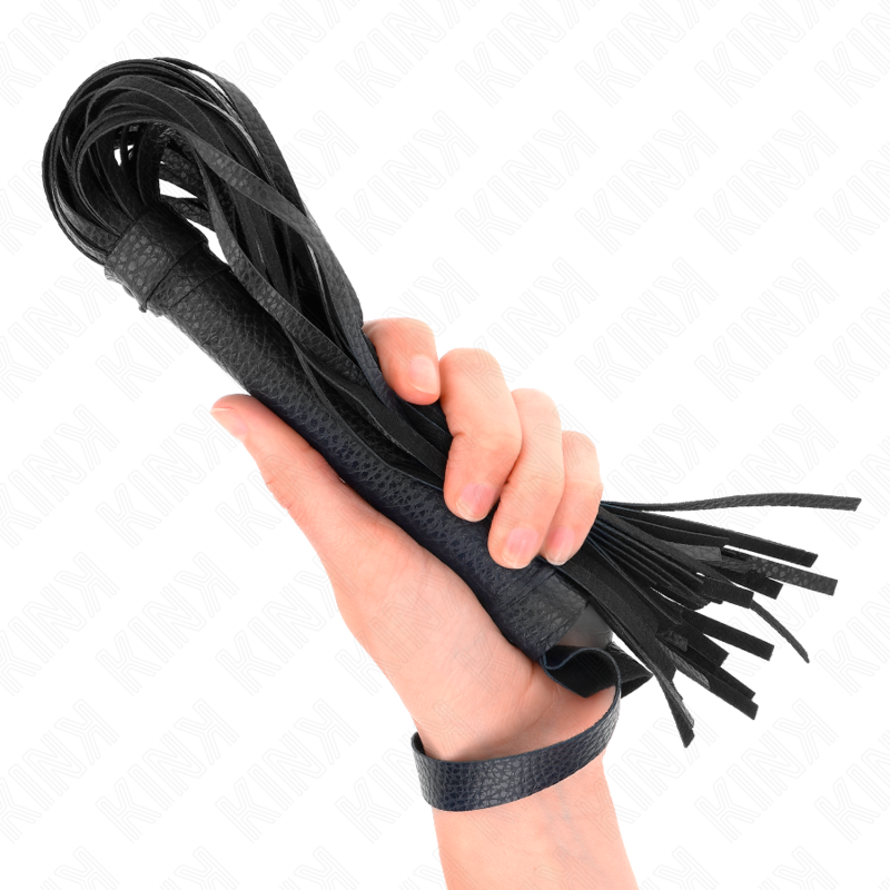 KINK – Dunkelblaue Perlenpeitsche 43,5 cm