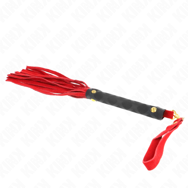 KINK – Rote Wildleder-Mini-Peitsche 30 cm