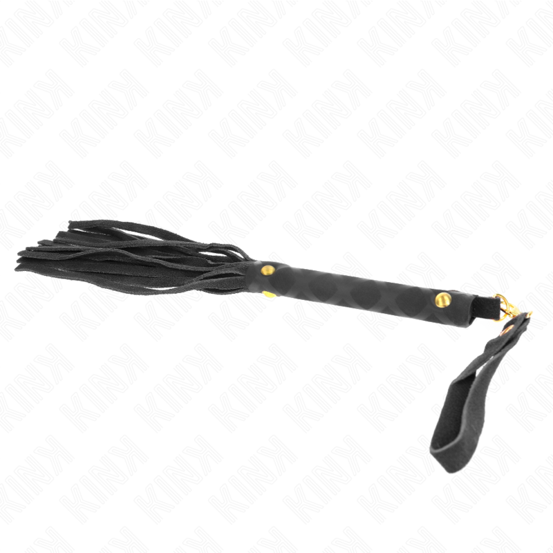 KINK – Schwarze Wildleder-Mini-Peitsche 30 cm