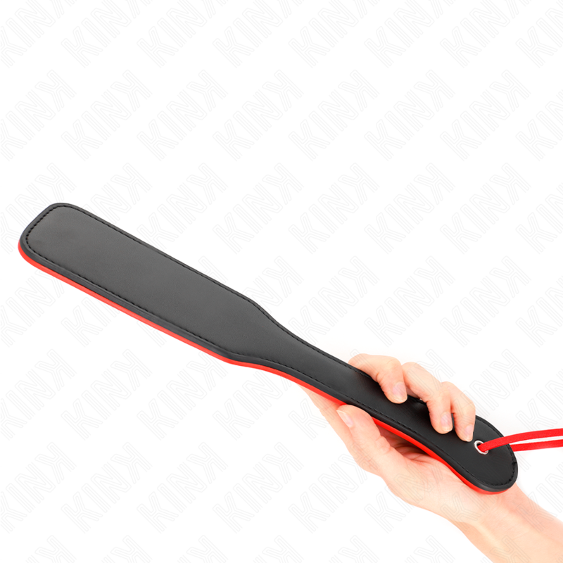 KINK – Zweiseitiges rot-schwarzes Paddel 32 x 6 cm