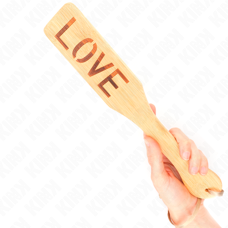 KINK – Bambuspaddel Wort Liebe 32 x 5,5 cm