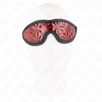 KINK – Rotes Stirnband mit Rauten Muster 20,5 x 6 cm