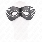 KINK – Kunstleder Maske mit Nieten Modell 3 26 x 9,5 cm