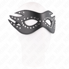 KINK – Kunstleder Maske mit Nieten Modell 3 26 x 9,5 cm