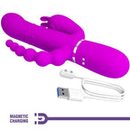 PRETTY LOVE - Cammy Triple Vibrator Multifunktion 4-in-1 Rosa