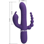 PRETTY LOVE - Cammy Triple Vibrator Multifunktion 4-in-1 Lila