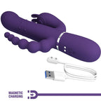 PRETTY LOVE - Cammy Triple Vibrator Multifunktion 4-in-1 Lila