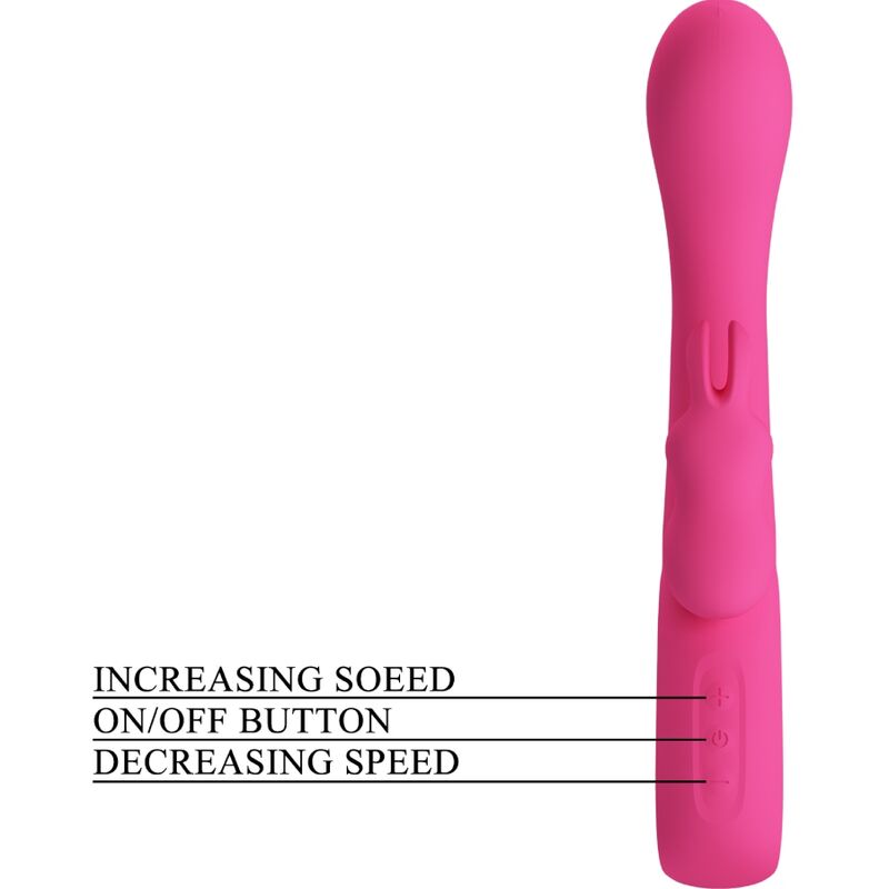 PRETTY LOVE - Novak Rabbit Vibrator, 12 Vibrationsmodi, Rosa