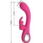 PRETTY LOVE - Novak Rabbit Vibrator, 12 Vibrationsmodi, Rosa