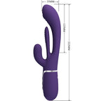 PRETTY LOVE - SHANIA TRIPLE RABBIT VIBRATOR MULTIFUNKTIONS-LILA