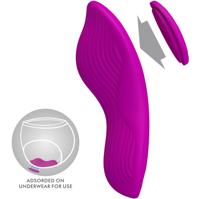 PRETTY LOVE - Romario auflegbarer Klitorisstimulator mit Fernbedienung Rosa
