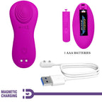 PRETTY LOVE - Romario auflegbarer Klitorisstimulator mit Fernbedienung Rosa