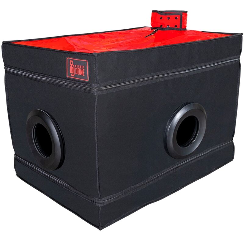 SECRET DOME – Kink Club La Niche Cabin, Schwarz/Rot