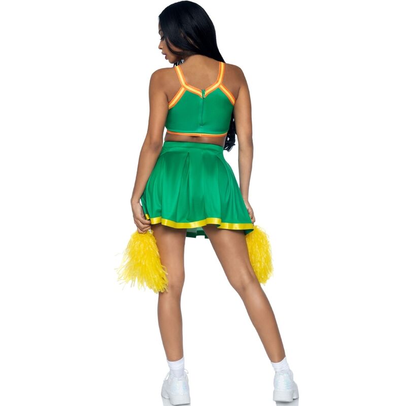 LEG AVENUE Kostüm Cheerleader Grün S/M