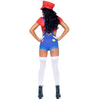 LEG AVENUE Sexy Kostüm Mario Bros Rot/Blau S
