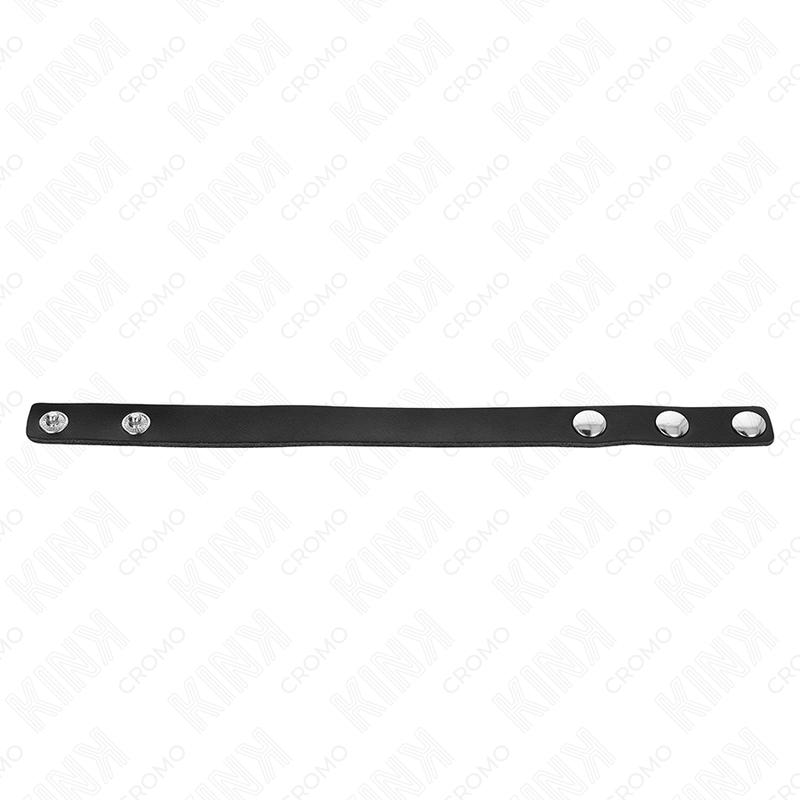 KINK – Leder-Penisring mit Druckknopfverschluss, 21,5 × 1,5 cm