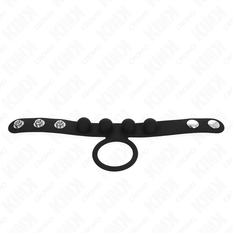 KINK – Leder-Penisring mit Druckknopfverschluss, 3,5 cm, 23 × 2 cm