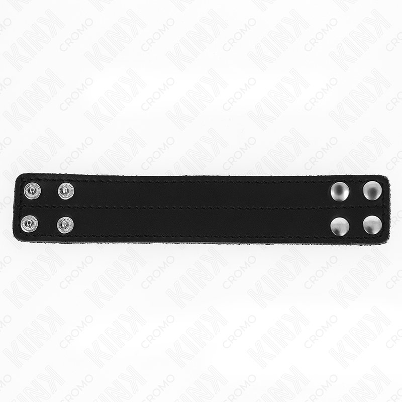 KINK – Leder-Penisring mit Druckknopfverschluss, 18,5 × 3,3 cm