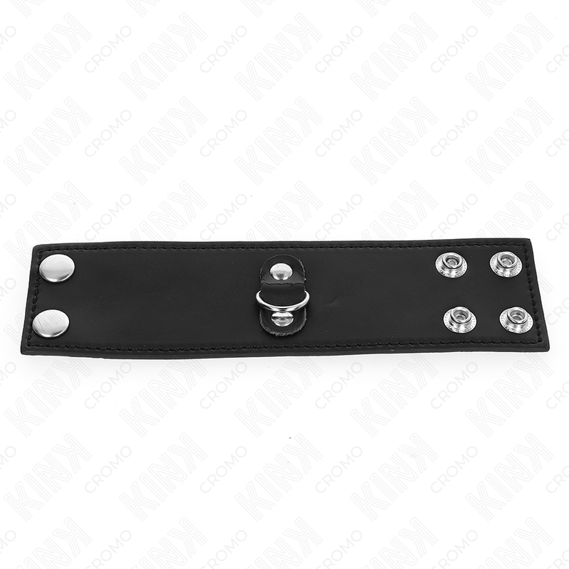 KINK – Leder-Penisring mit Druckknopfverschluss, 18 × 5 cm