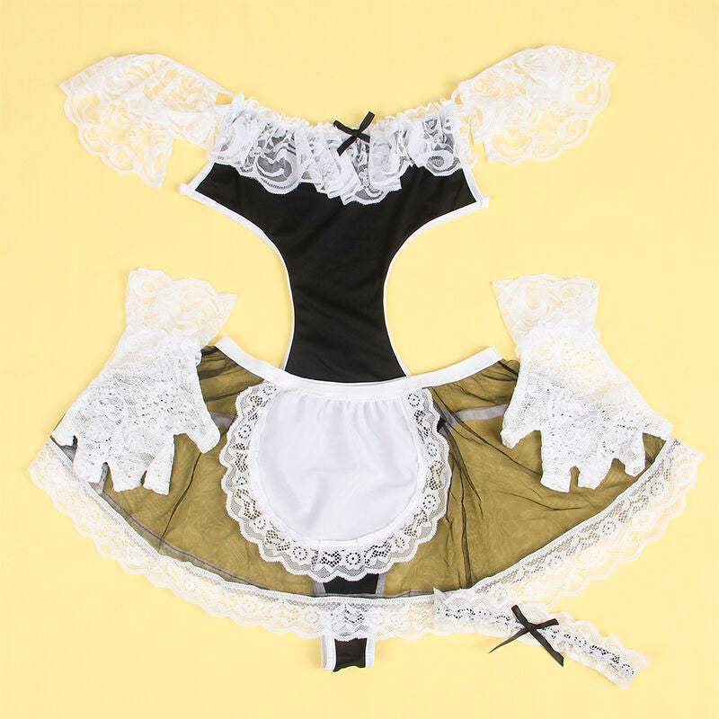 SUBBLIME 954307 Sexy Dienstmädchen Schwarz/Weiß S/M