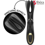 IBIZA - DOPPELVIBRATOR KLEMME SCHWARZ